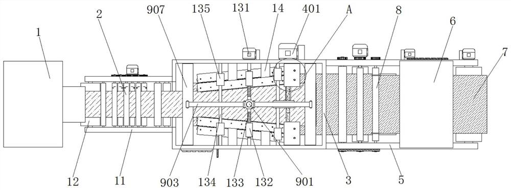 Preparation process of biaxially oriented polyethylene heat-sealing film and automatic assembly line