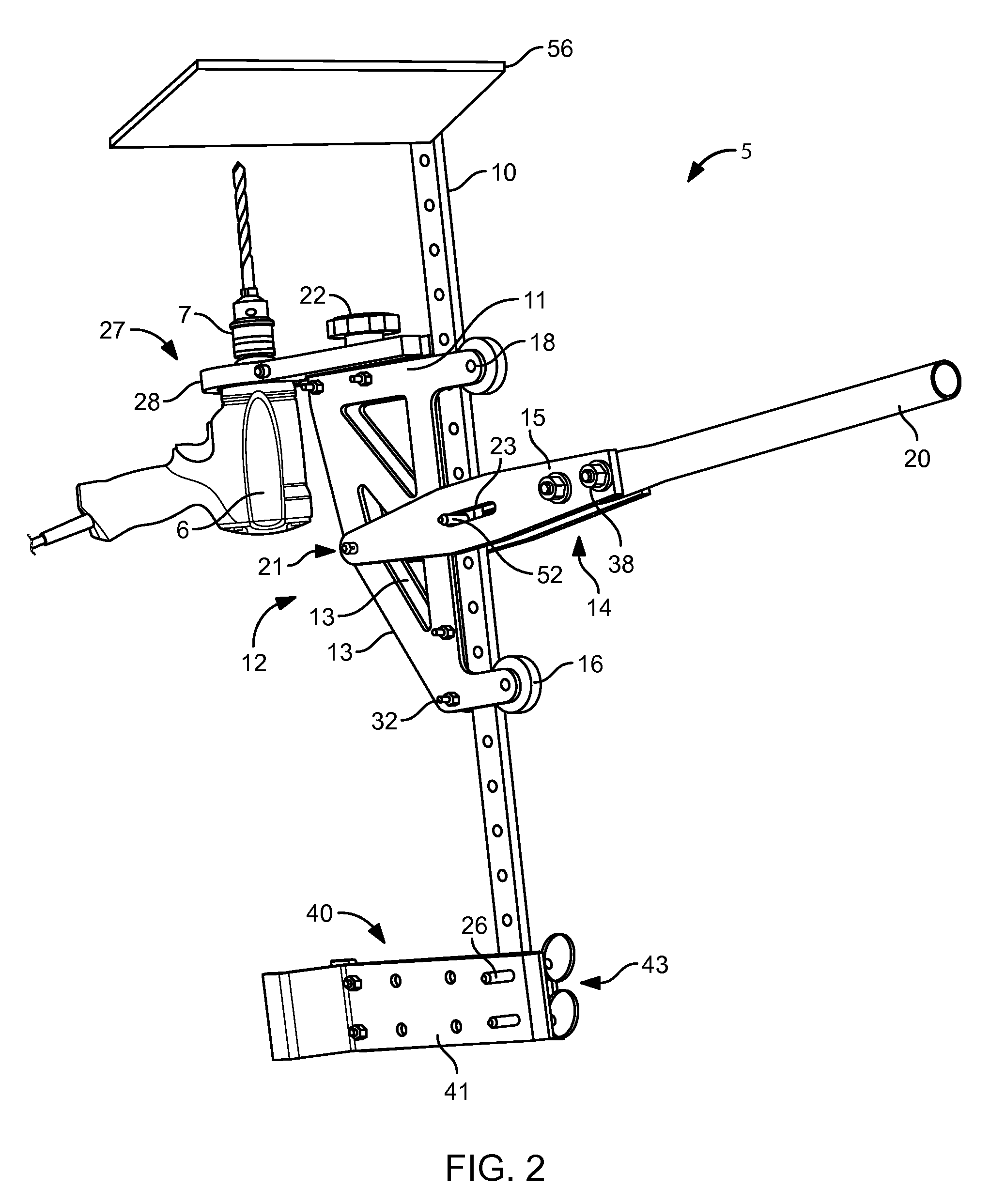 Hand Held Portable Drill Leverage Unit