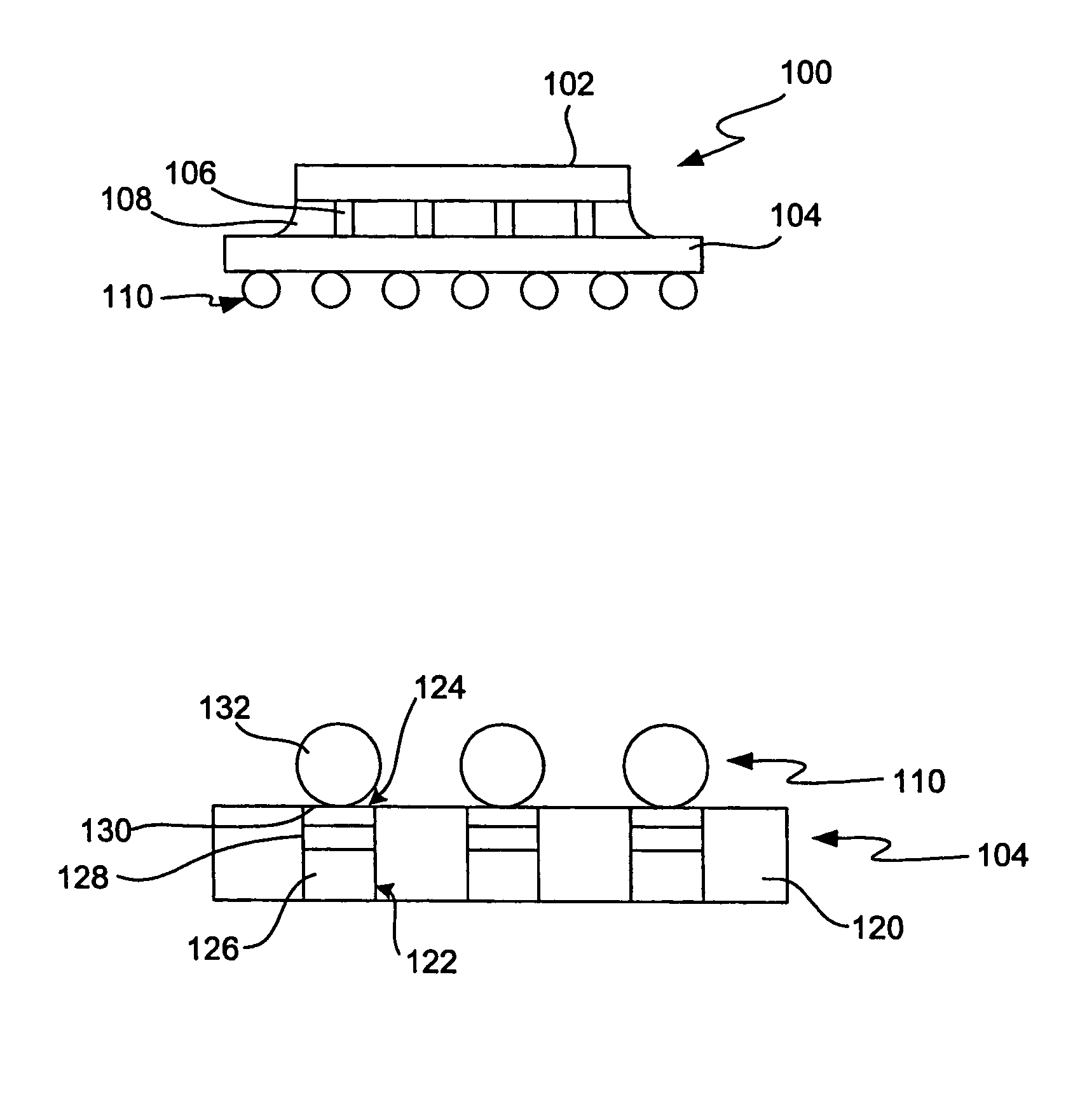 Electroless nickel immersion gold semiconductor flip chip package