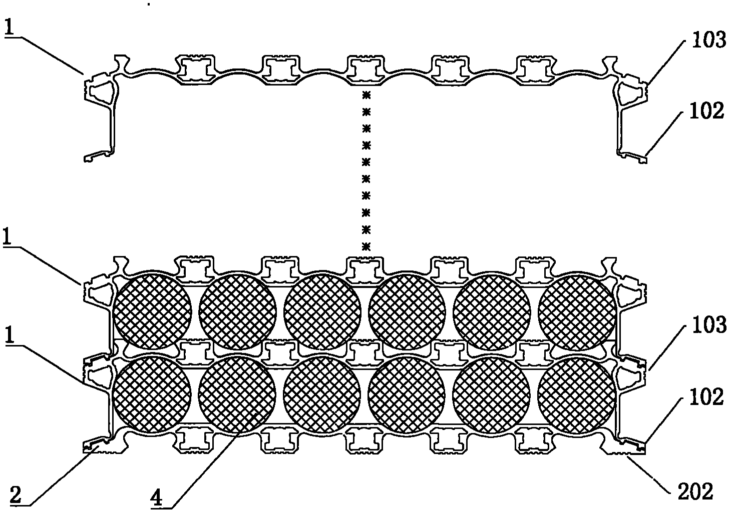 Heat radiation frame for mounting of battery pack