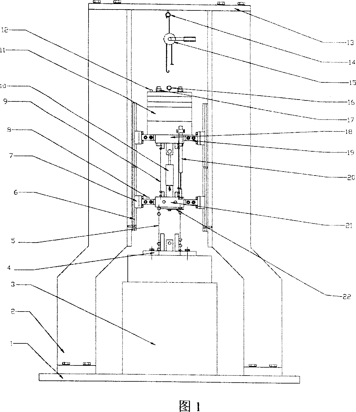 Automobile quarter simulated suspension system and shock absorber characteristic integral test platform