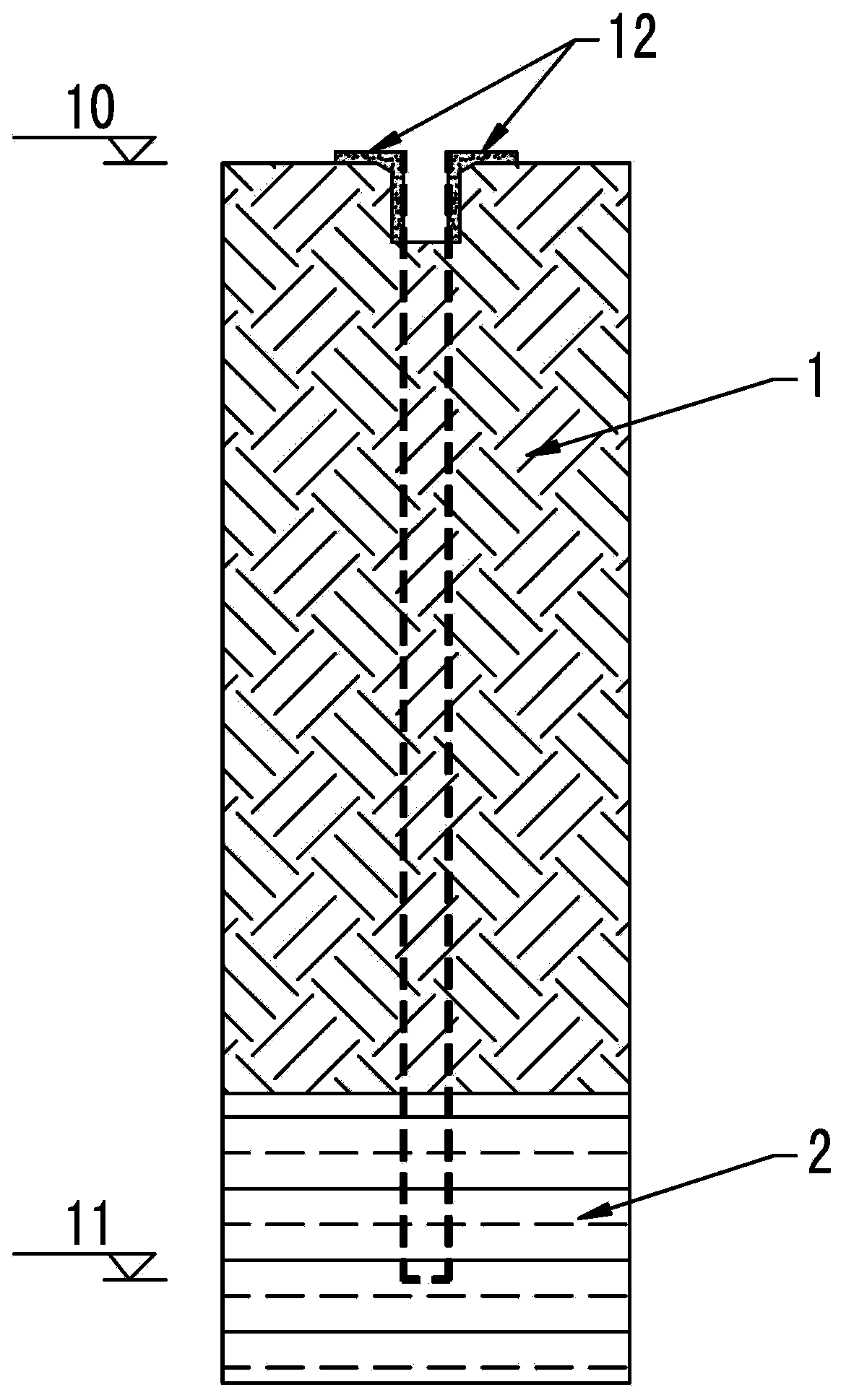 Grabbing, drilling and punching combined underground continuous wall grooving construction method