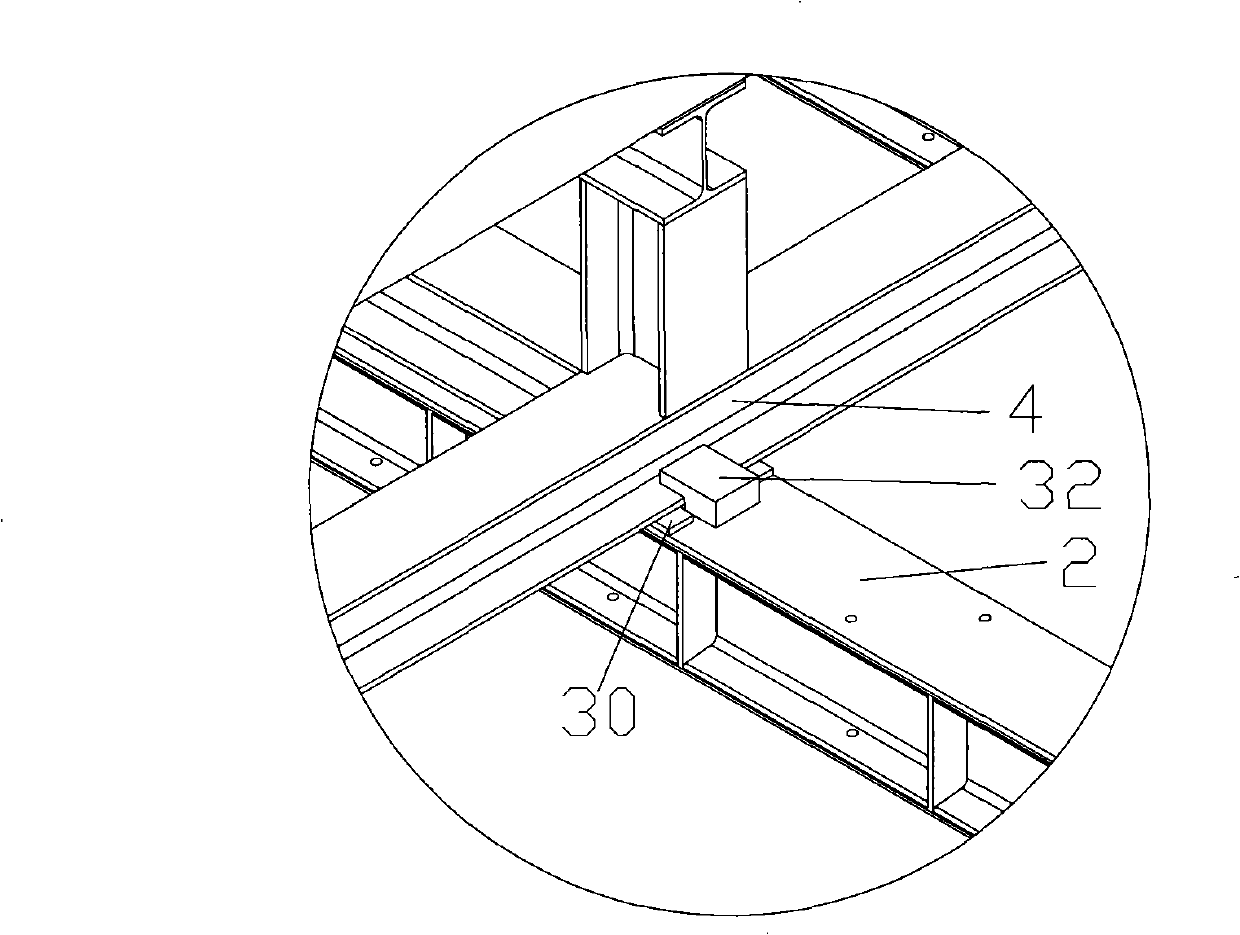 Bottom die and core mould integrated slidable stencil and construction process