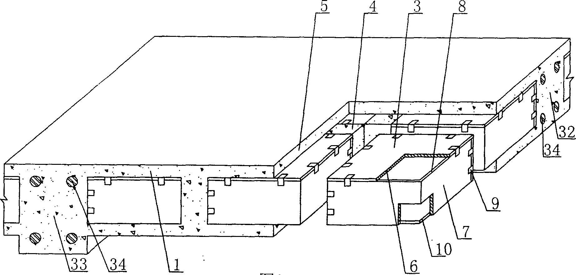 Cast-in-situ concrete hollow slab