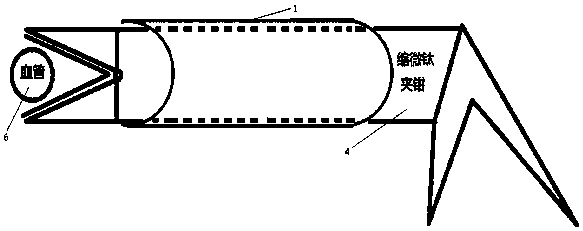 A liver vessel clamping device