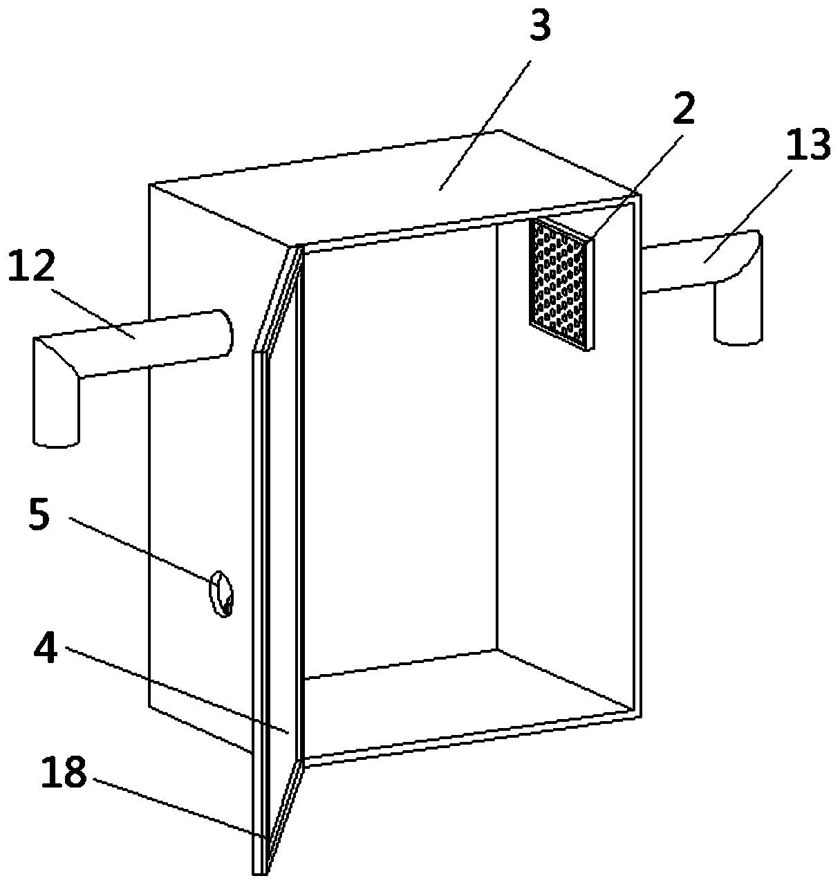 Dustproof ventilation electric power control cabinet