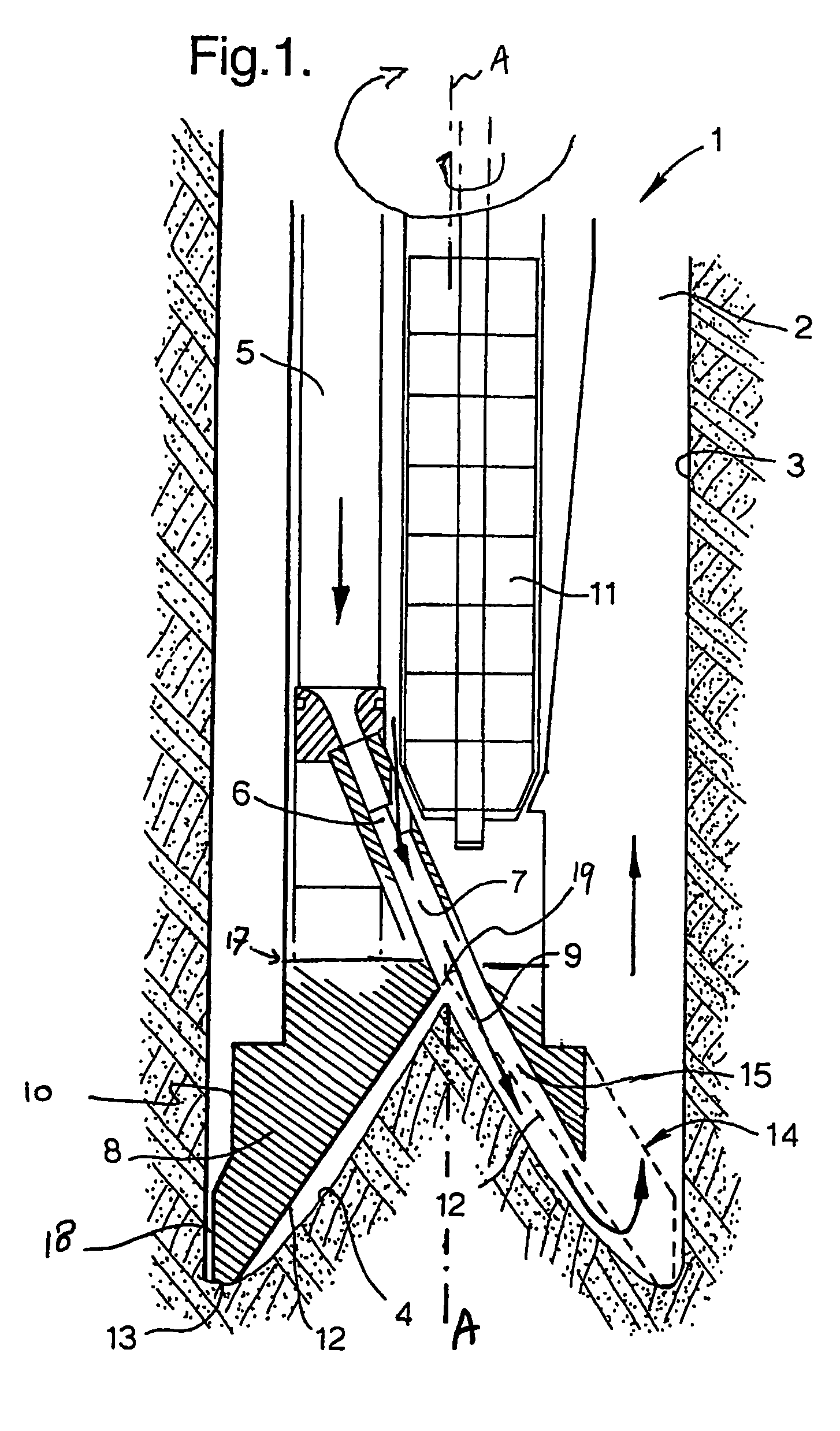 Fluid jet drilling tool