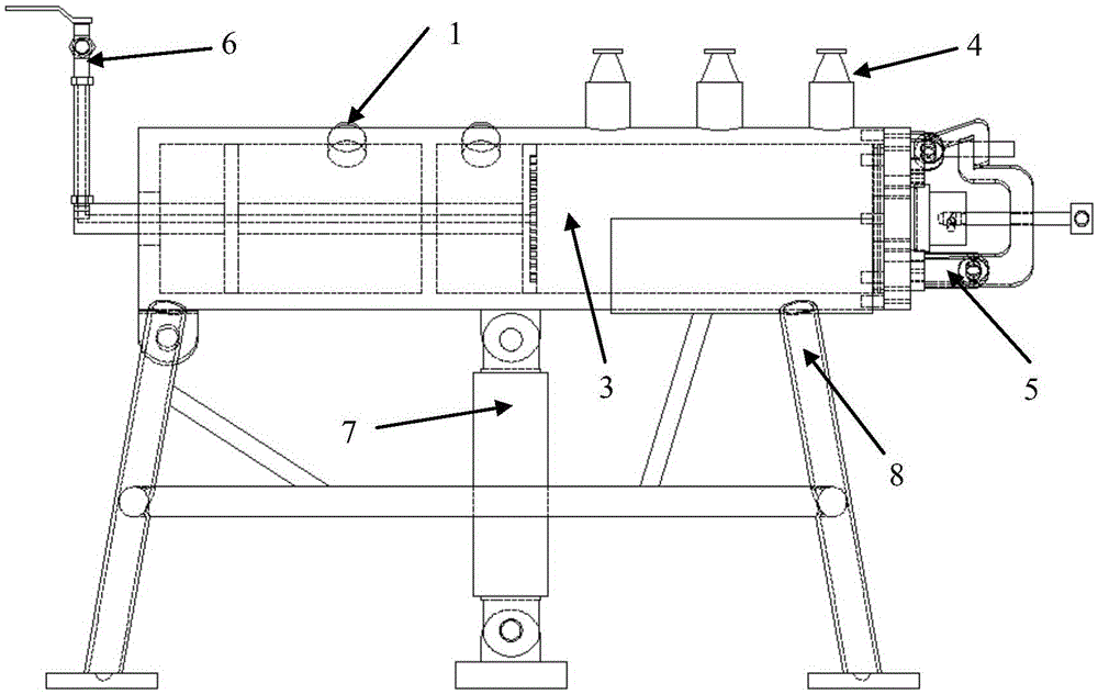 Integrated coal and gas adsorption, desorption and outburst test device and test method