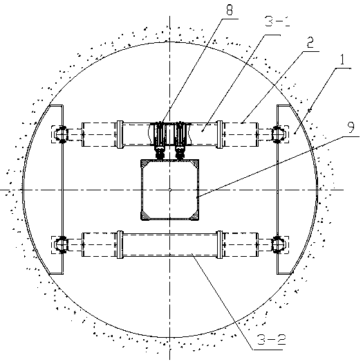 Open-type TBM auxiliary supporting shoe device