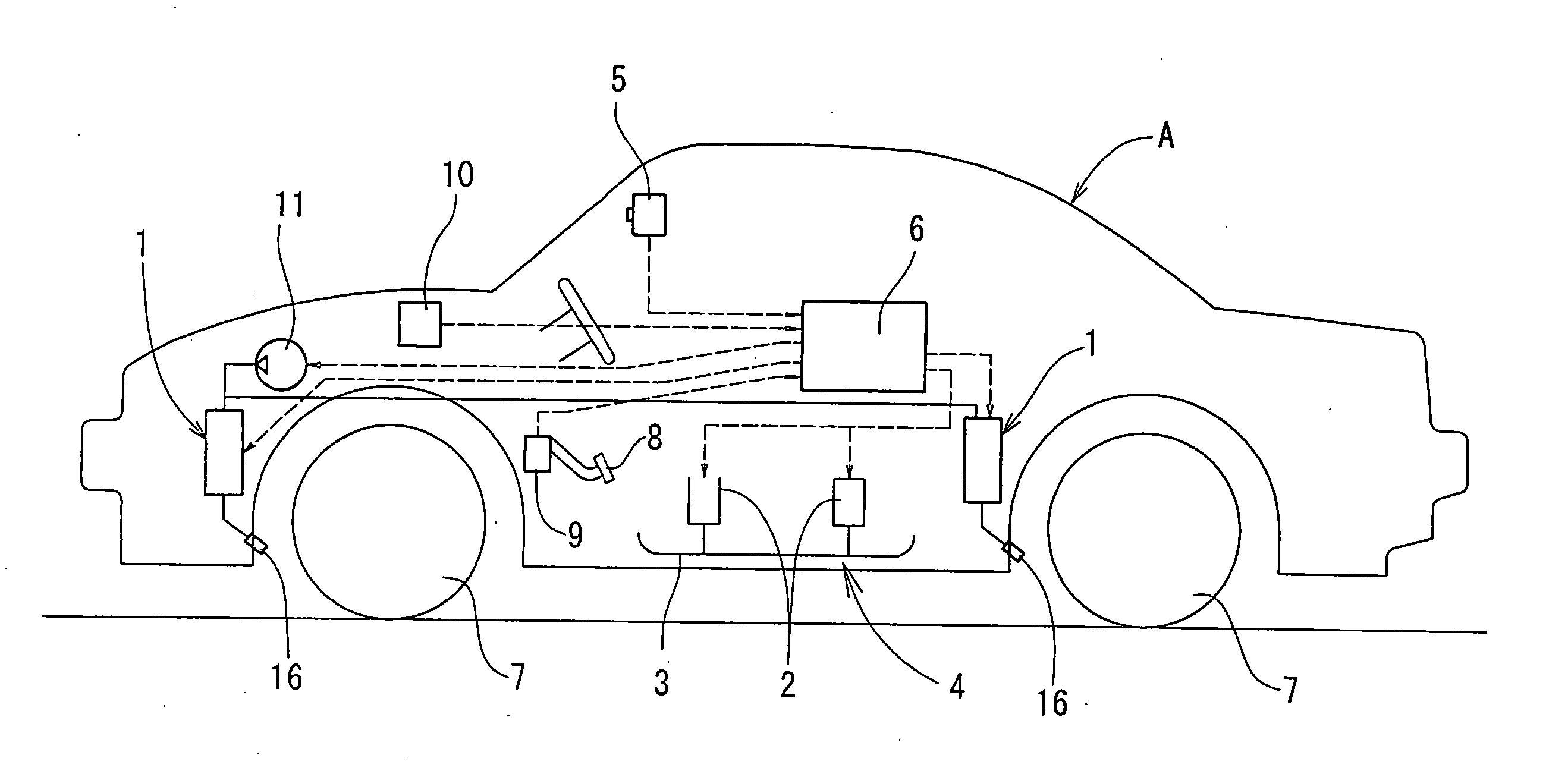 Hybrid vehicle slip prevention apparatus