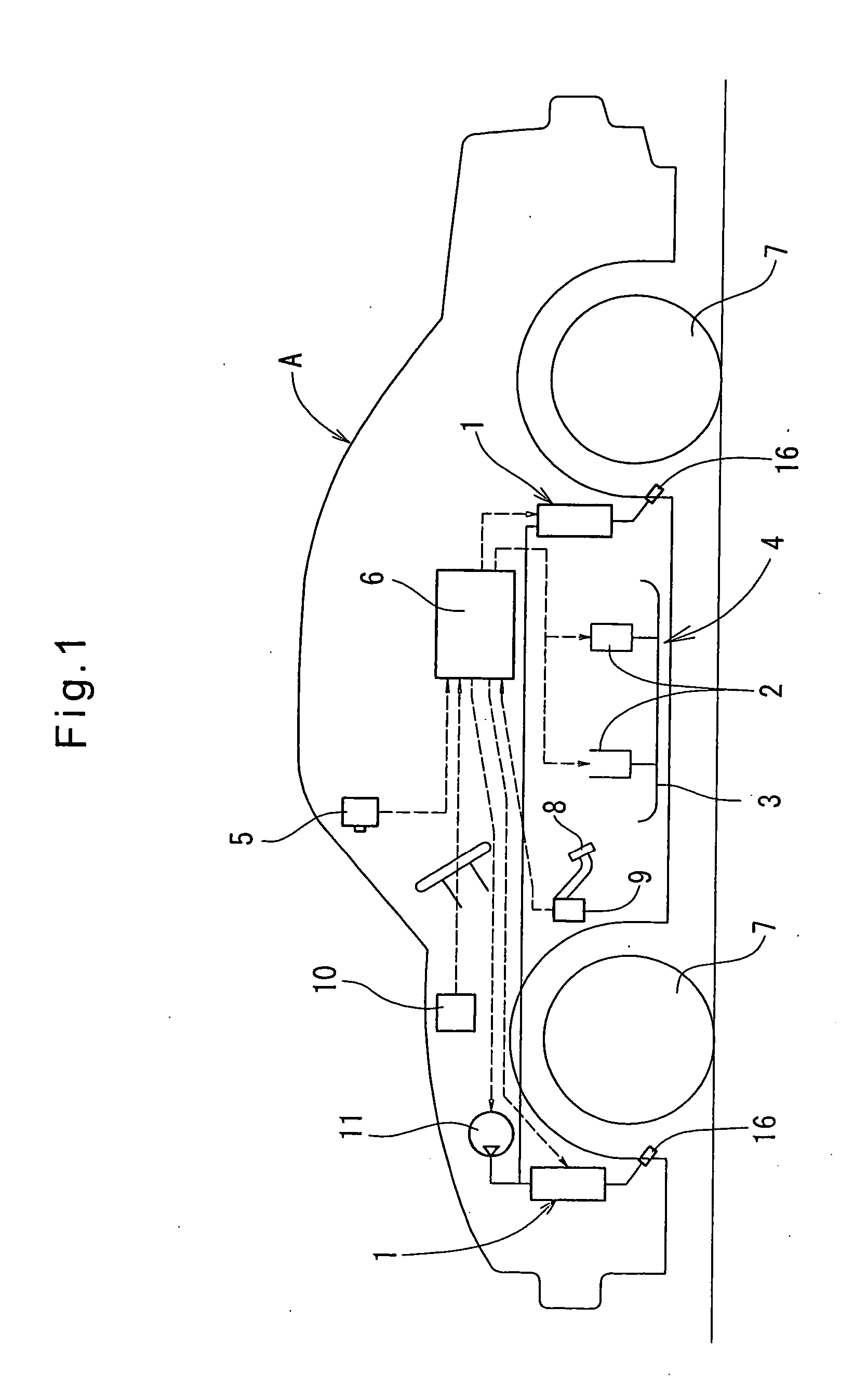 Hybrid vehicle slip prevention apparatus