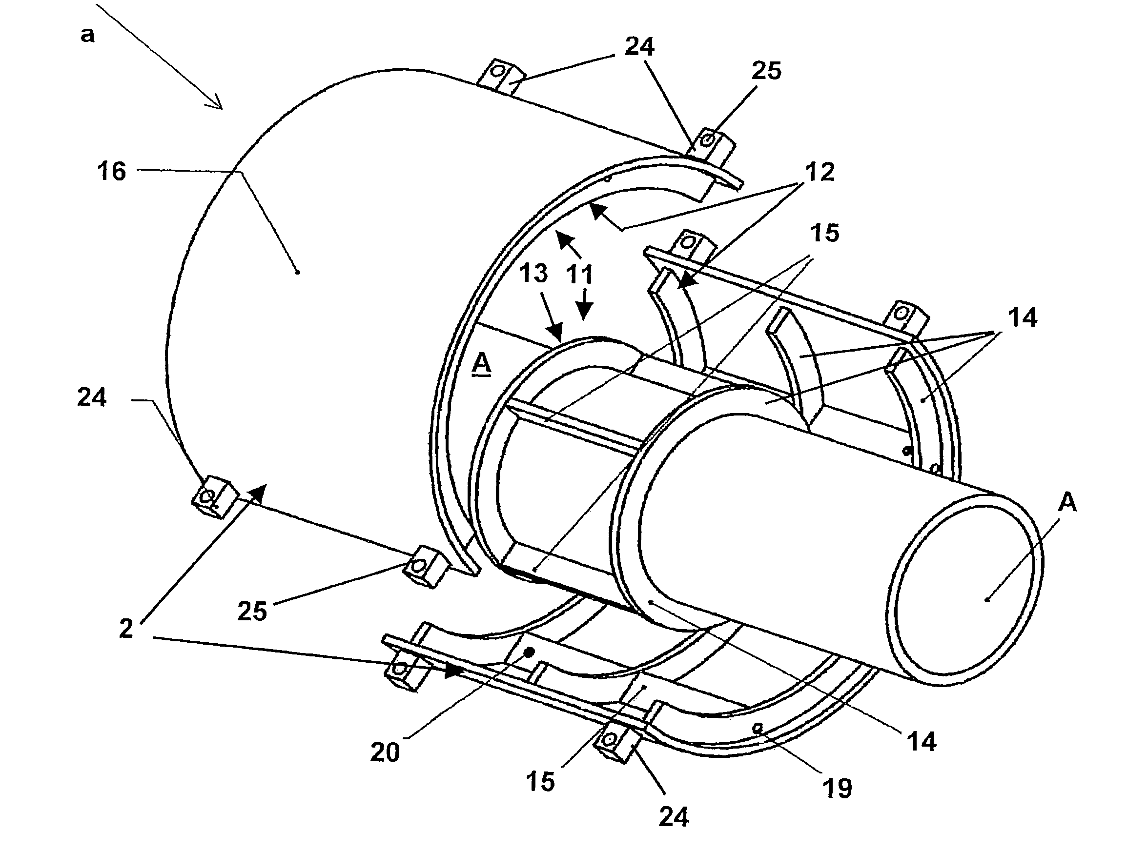 Cold-insulated fixed-point support