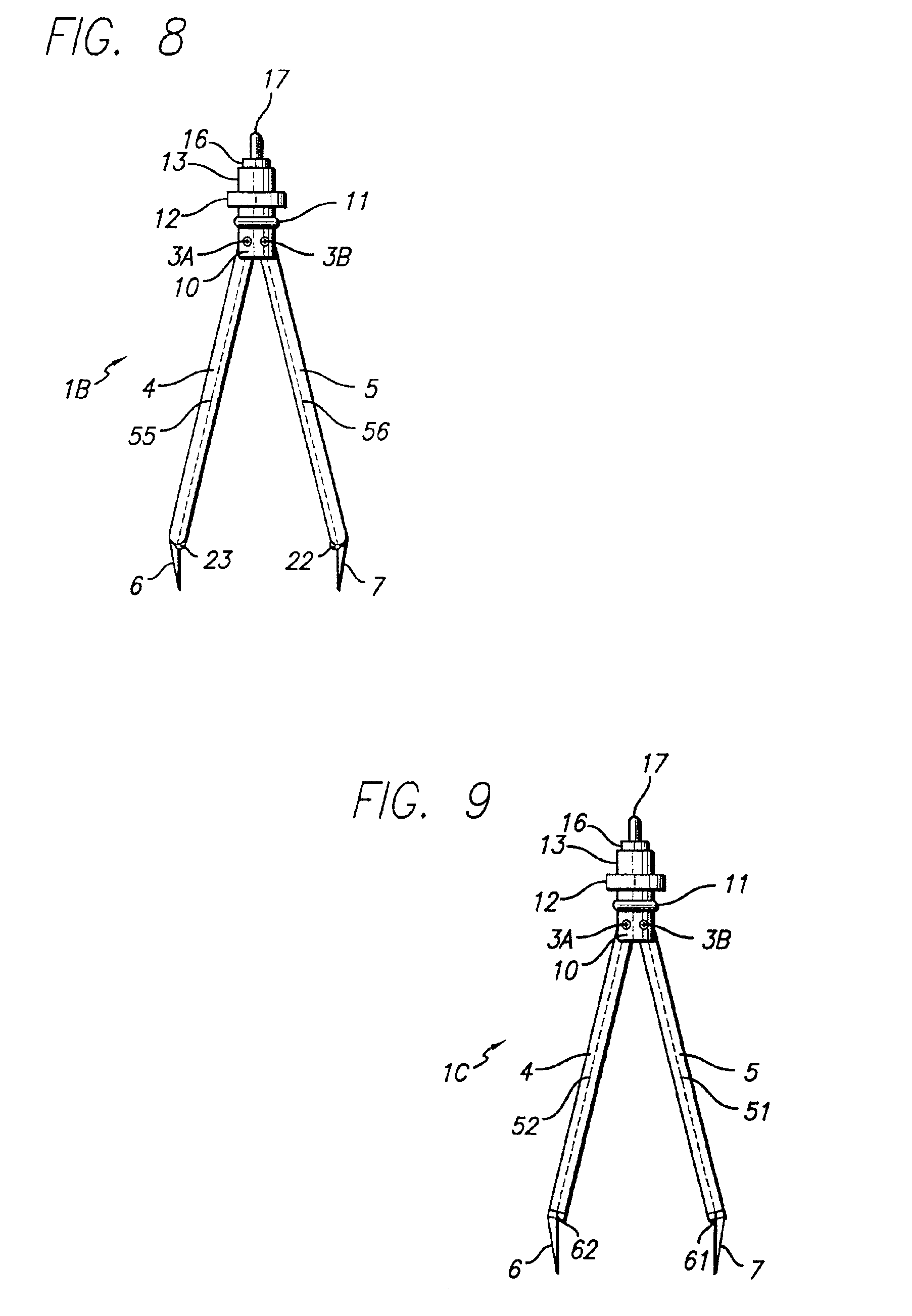 Illuminated caliper instrument