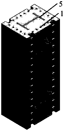 Method for crushing and separating section steel concrete structural components