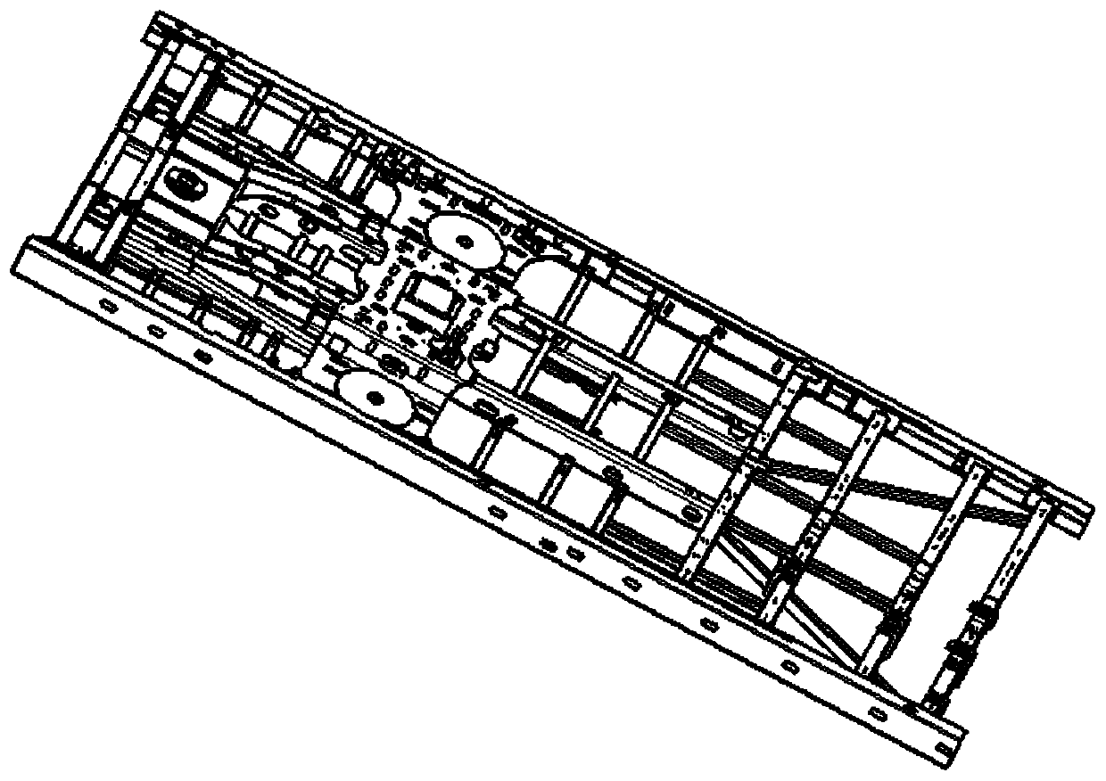 Subway car end underframe structure