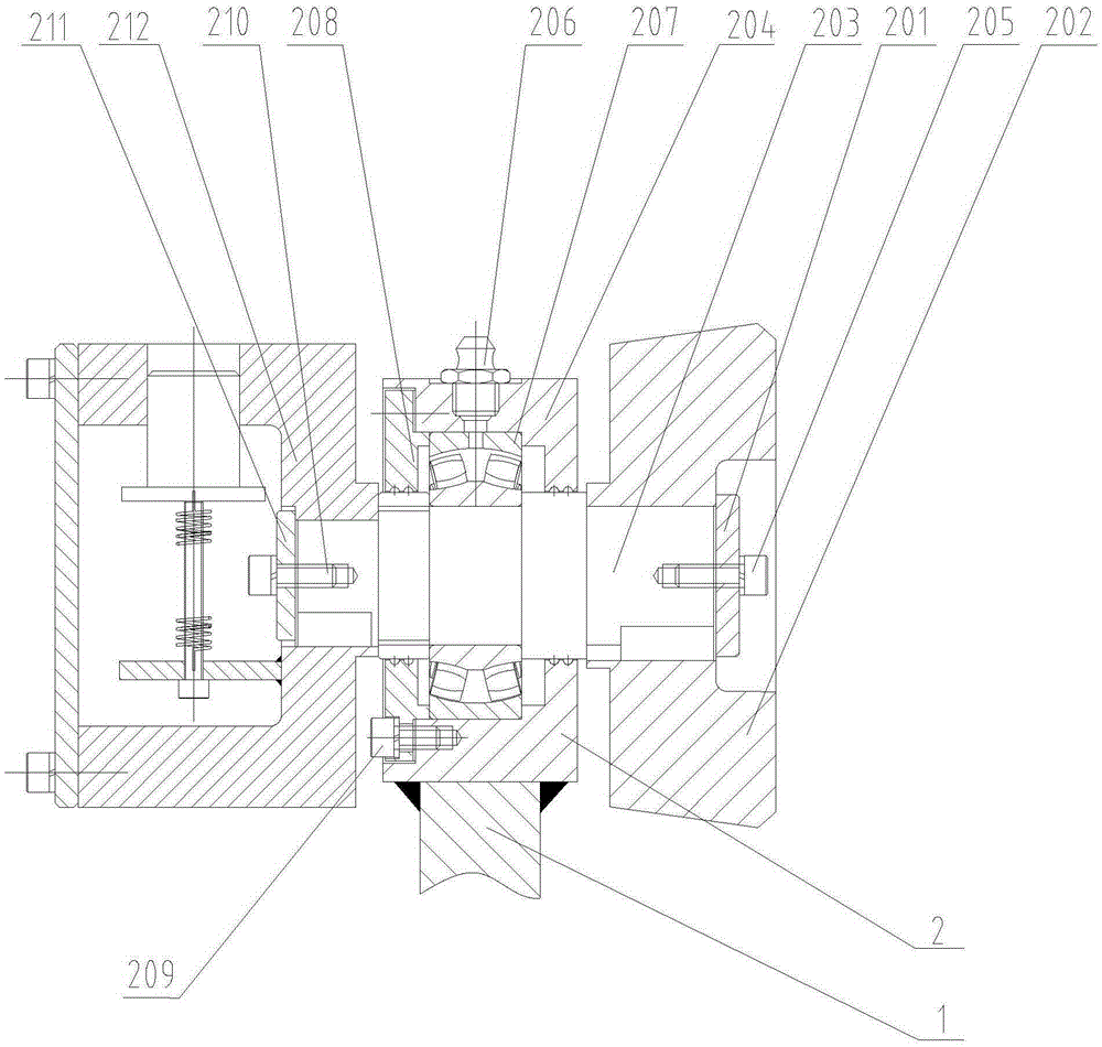 Monorail crane centrifugal release device