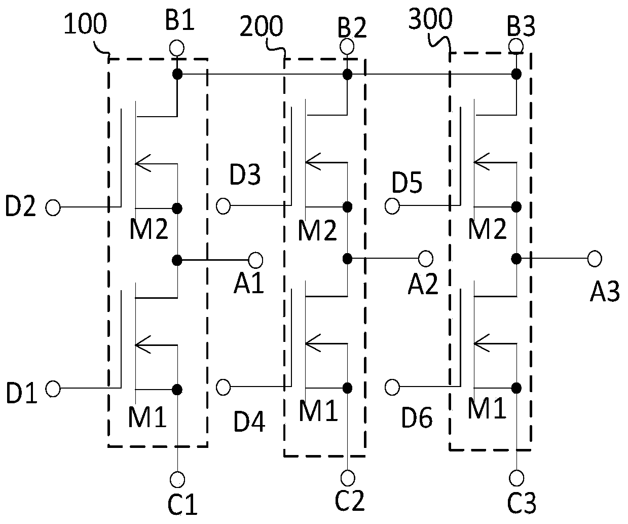 Three-phase full-bridge module and manufacturing method thereof