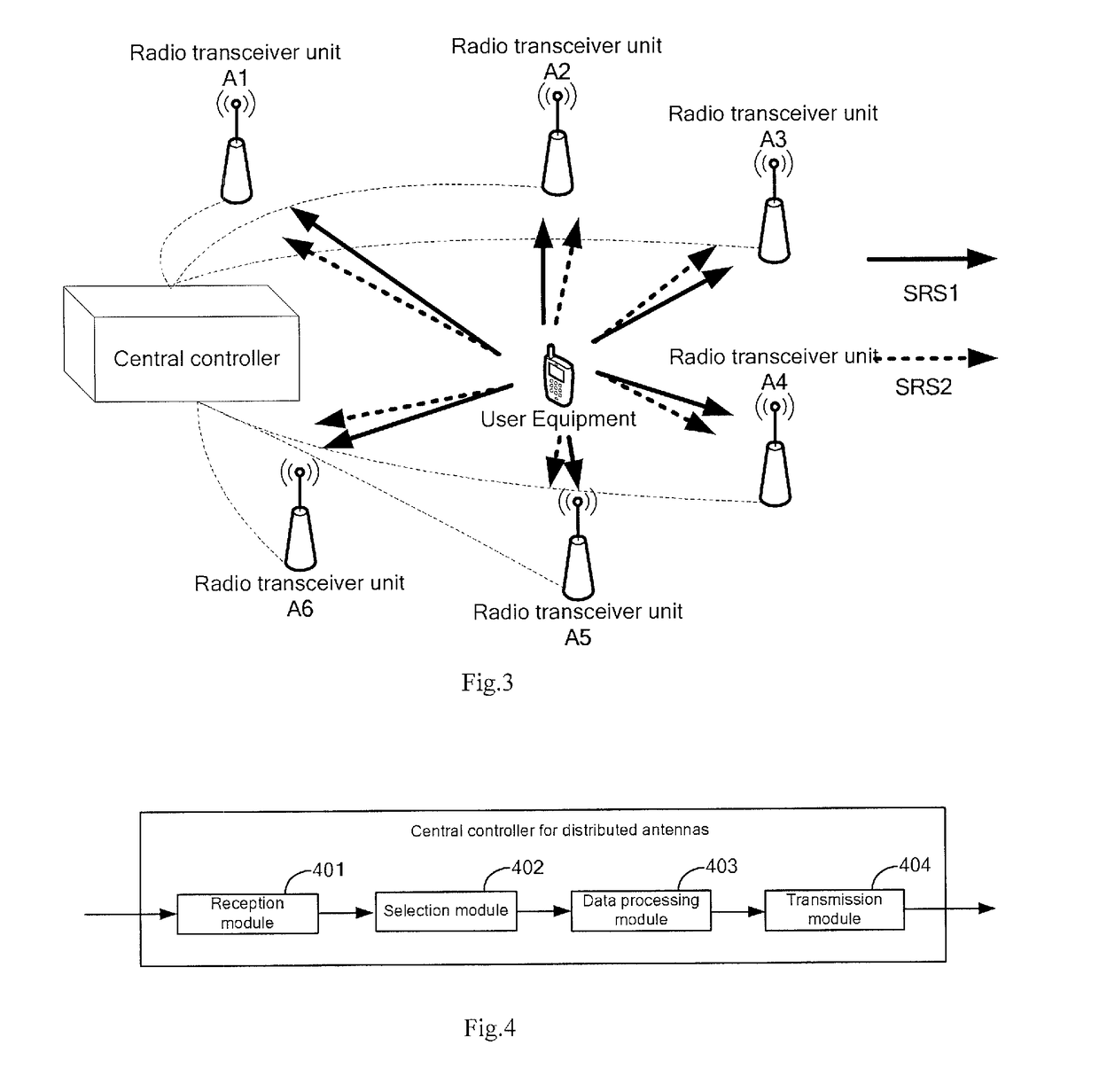 Distributed antenna system and its data transmission method and central controller