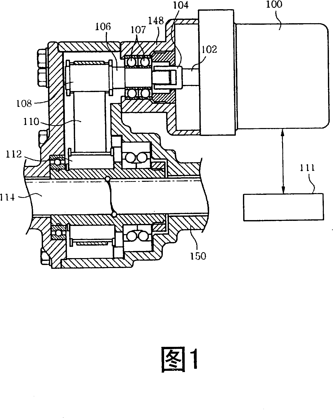 Motor-driven power steering system for a vehicle with a device for adjusting the tension