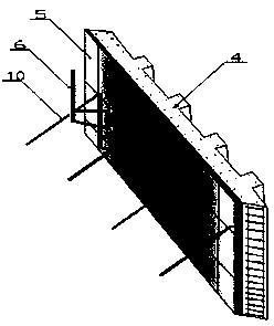 A large formwork support method for constructing concrete retaining walls without anchors