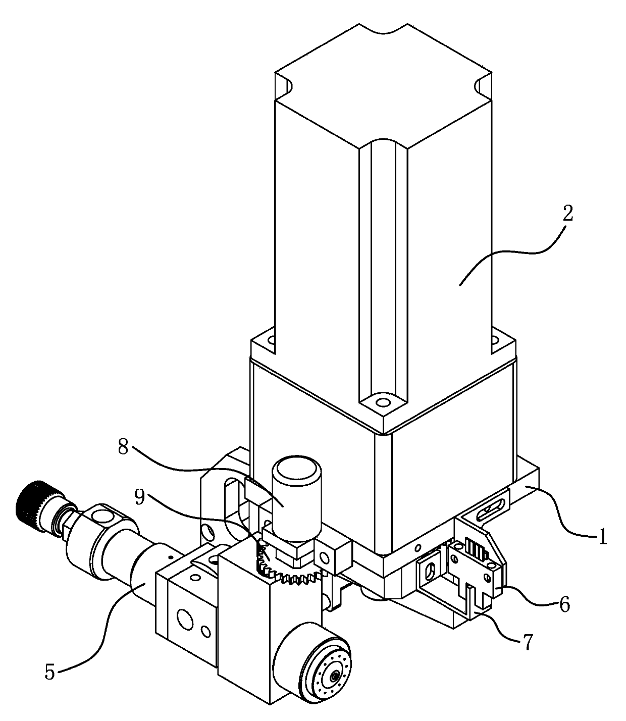 Automatic upper glue spraying component and automatic upper glue spraying machine