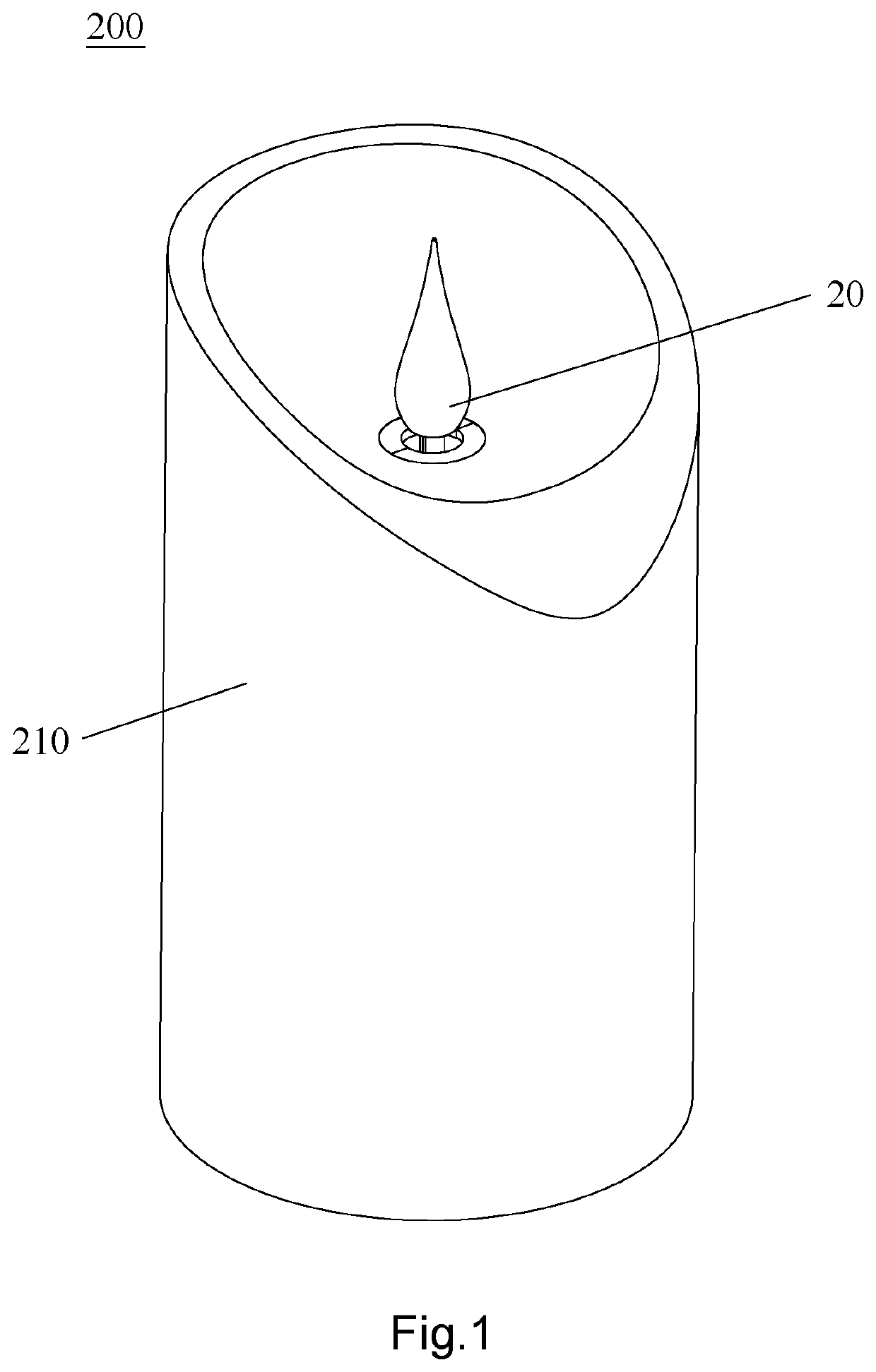 Imitation flame device and imitation flame lamp having the same