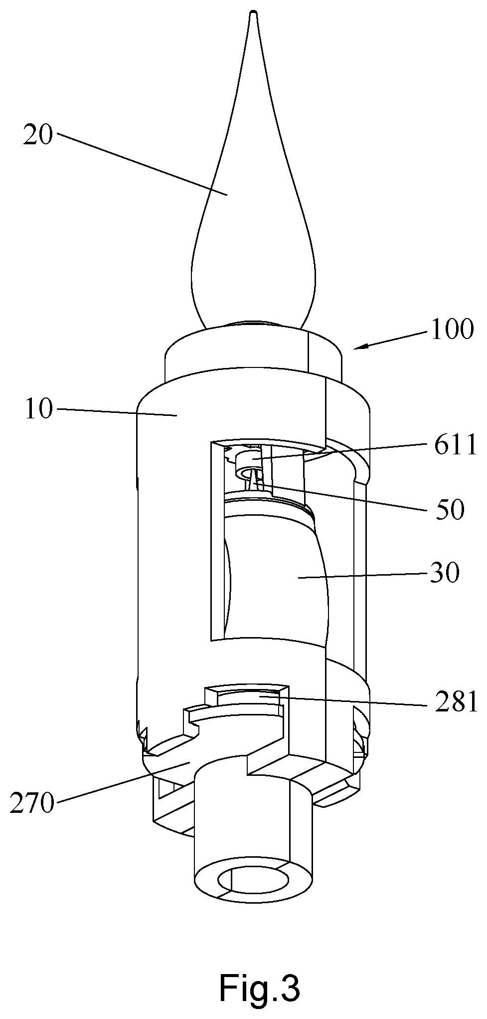 Imitation flame device and imitation flame lamp having the same