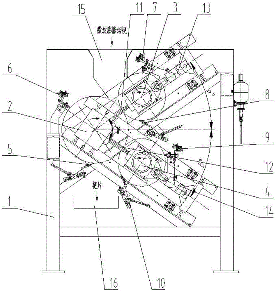 Integrated stem pressing device capable of achieving continuous rolling