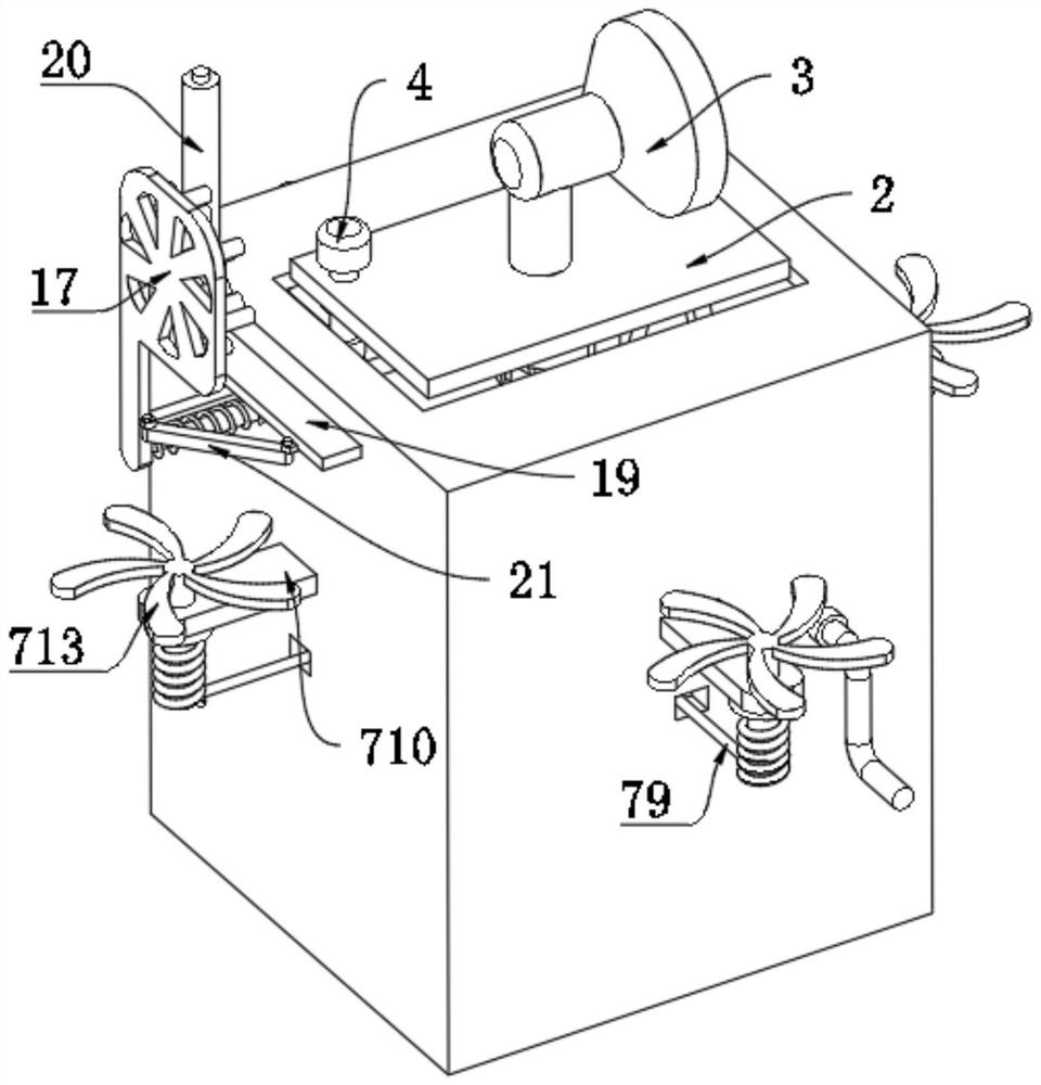 Device and method for inhibiting flying dust in construction process of building engineering