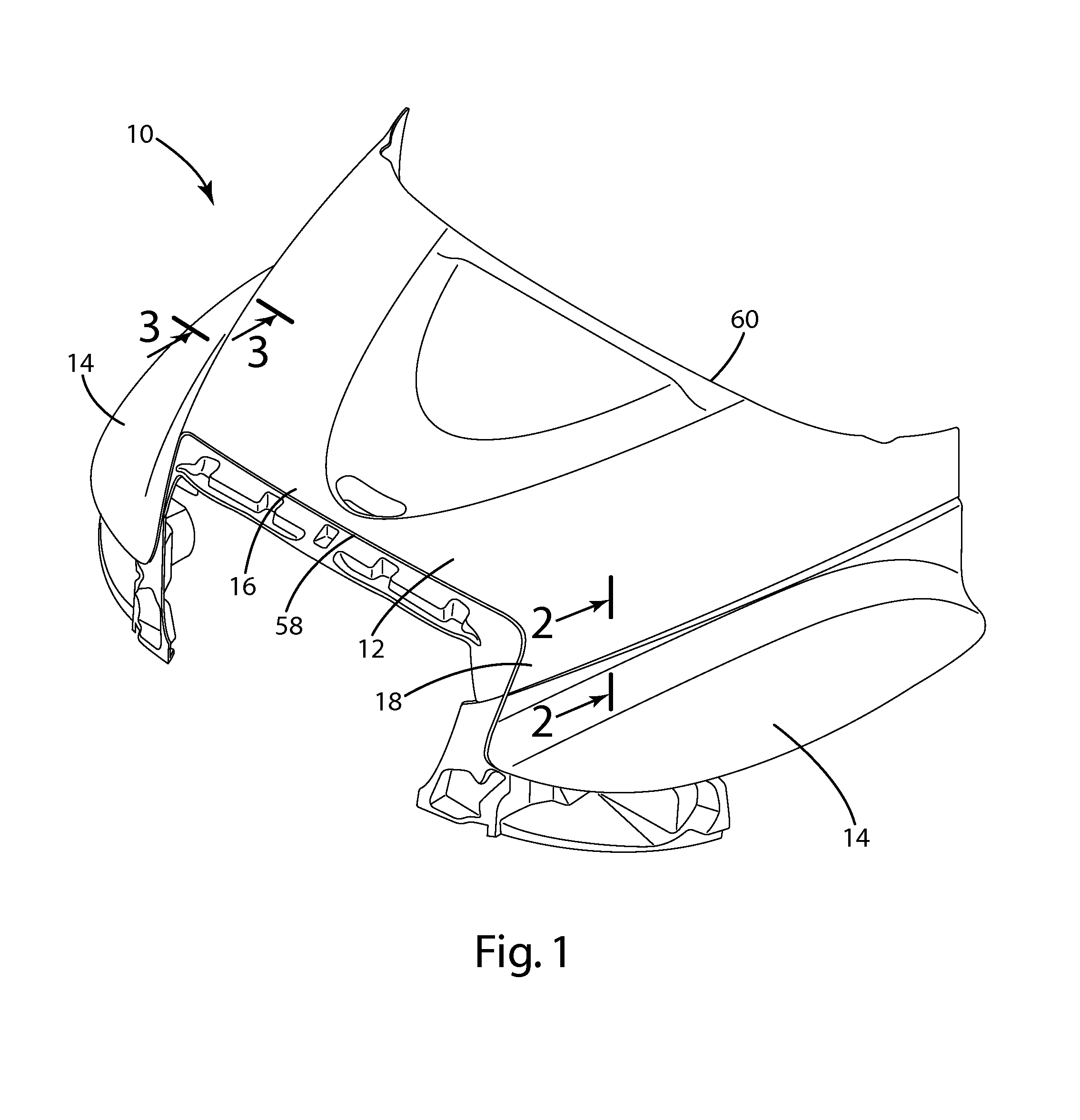 Vehicle hood assembly