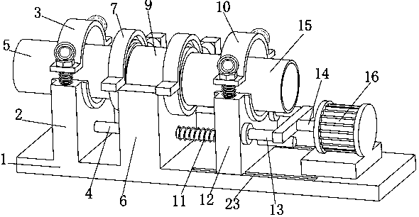 Water pipe butt joint device for hydropower construction