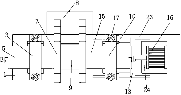 Water pipe butt joint device for hydropower construction