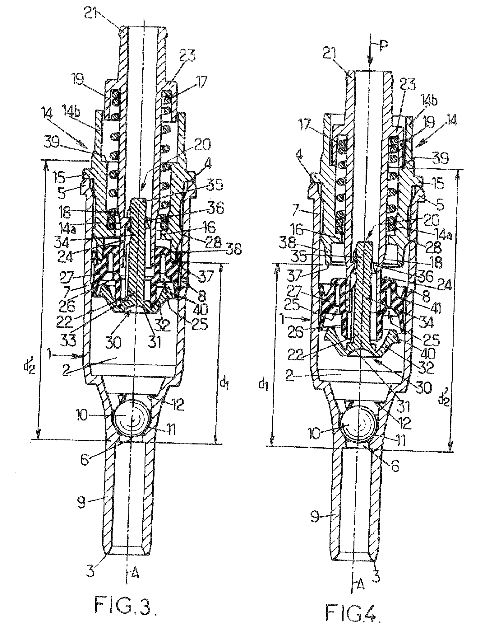 Pump for Dispensing a Dose of a Fluid Product and Range Comprising Such Pumps