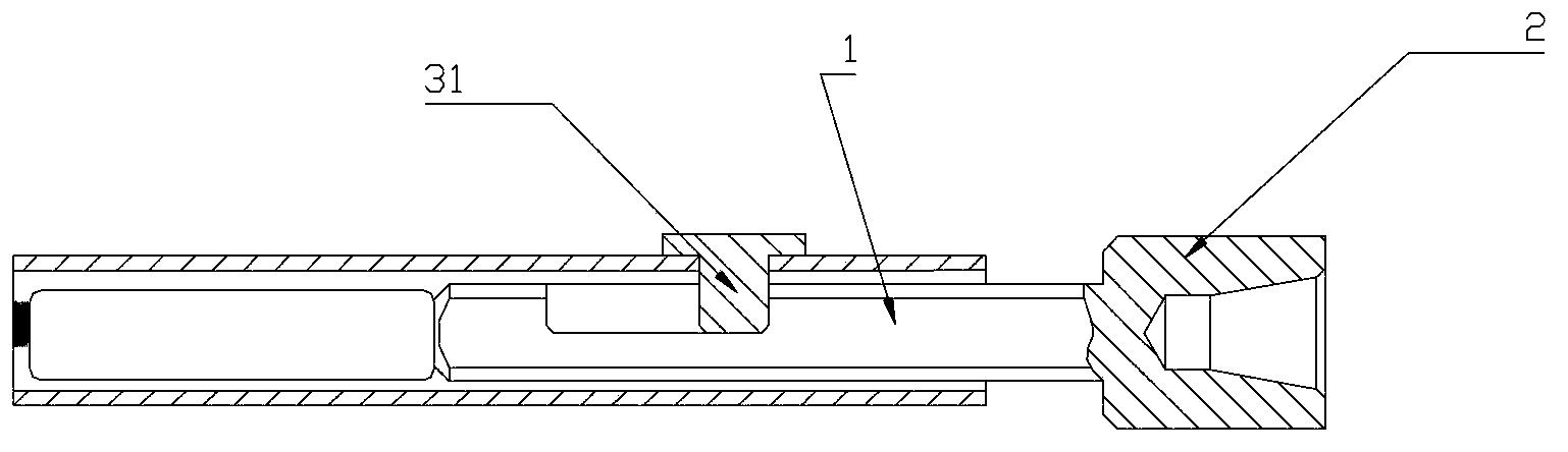 Opening reducing device and processing method for reducing opening of air suction pipe of compressor