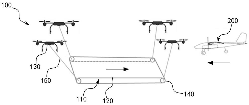 Air take-off and landing system and air take-off and landing method