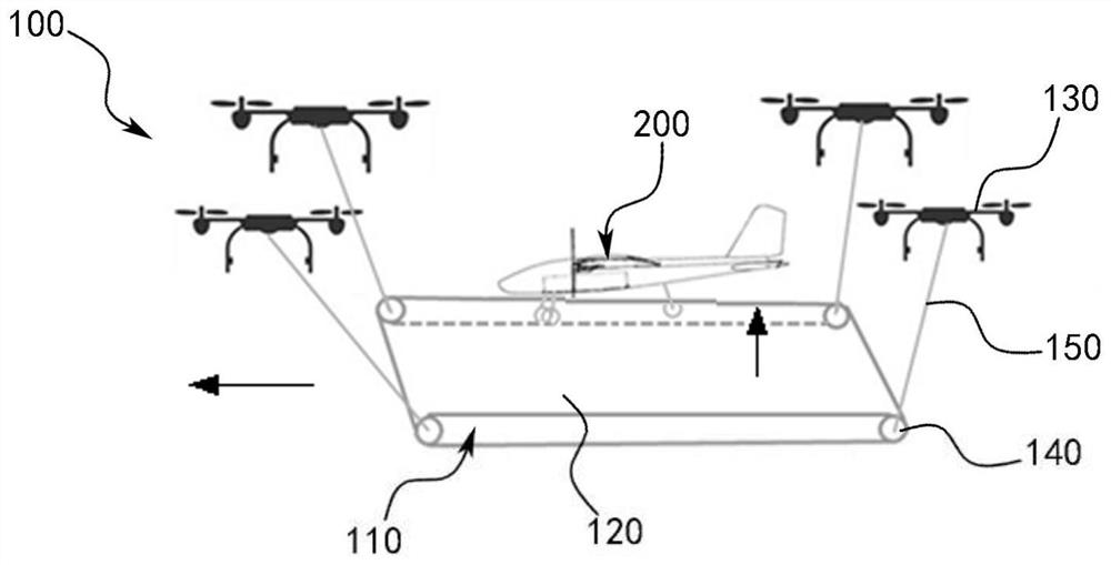 Air take-off and landing system and air take-off and landing method