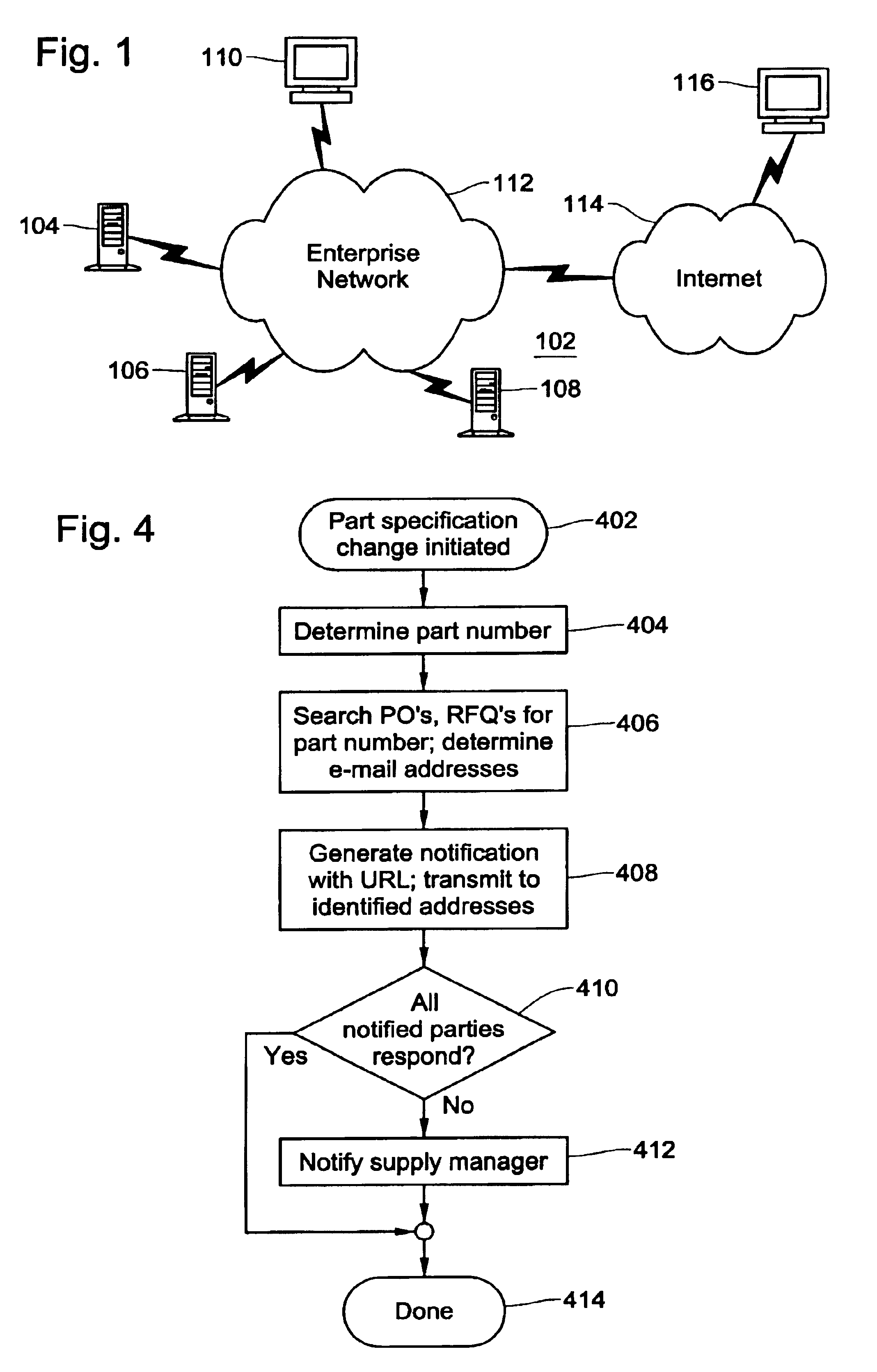 Automated notification of part revisions for outside suppliers