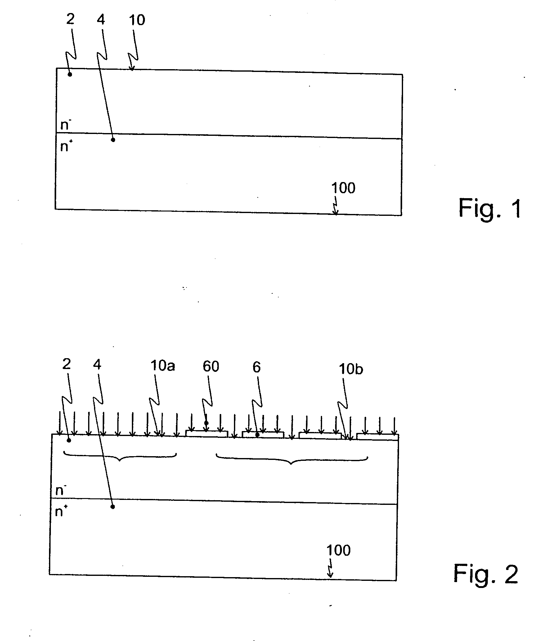 Power semiconductor component with trench-type field ring structure