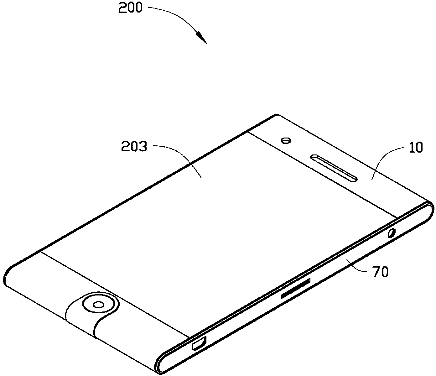 Shell structure and electronic device using same