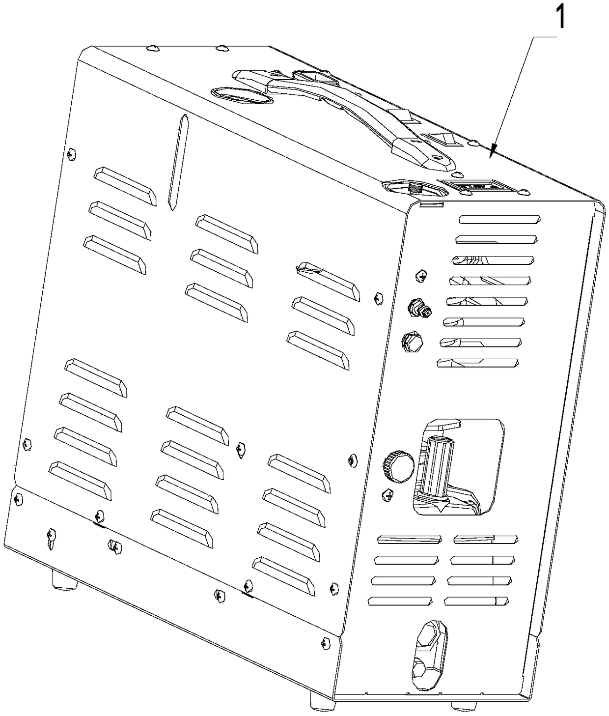 Single-cylinder high-pressure air compressor