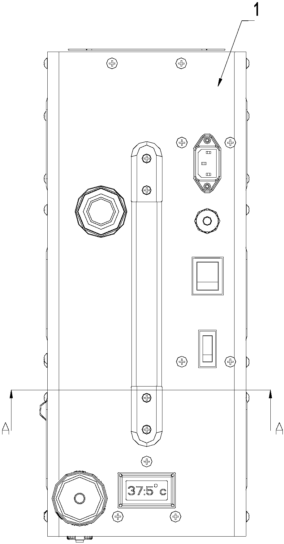 Single-cylinder high-pressure air compressor