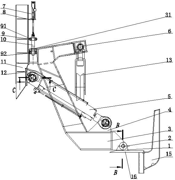 Ice area fishing boat trawling device