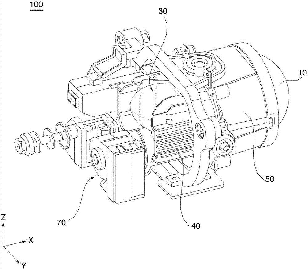 Reflector of vehicle lighting device and