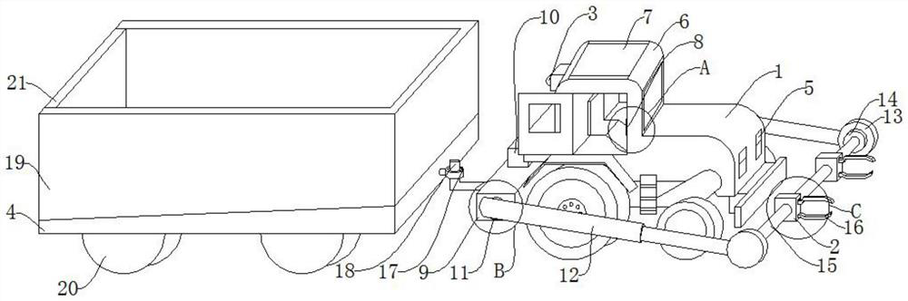 Rapid crop collecting device and using method thereof