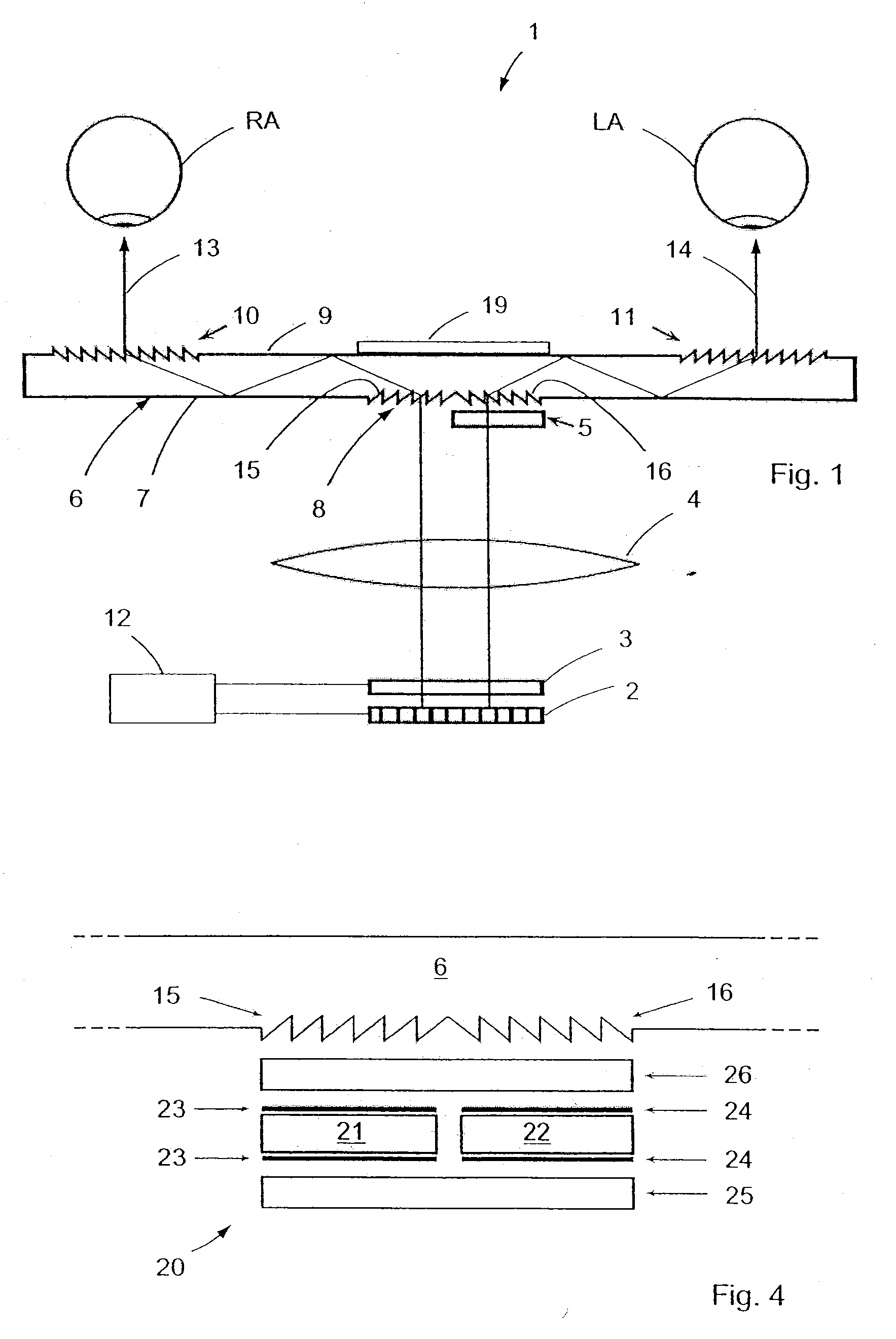 Display unit, and displaying method for the binocular representation of a multicolor image