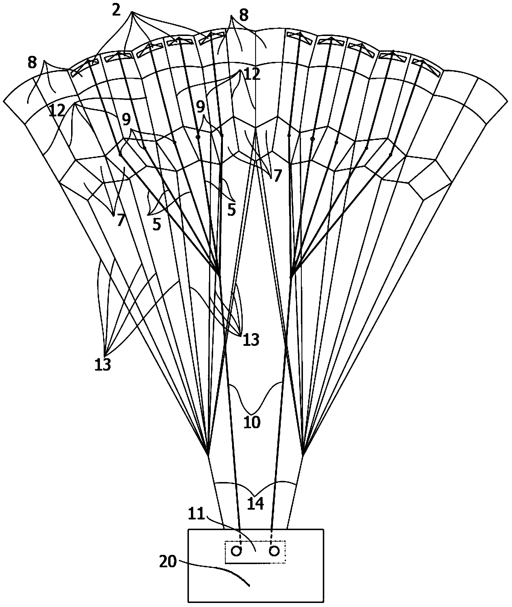 Novel parafoil and steering and control method thereof