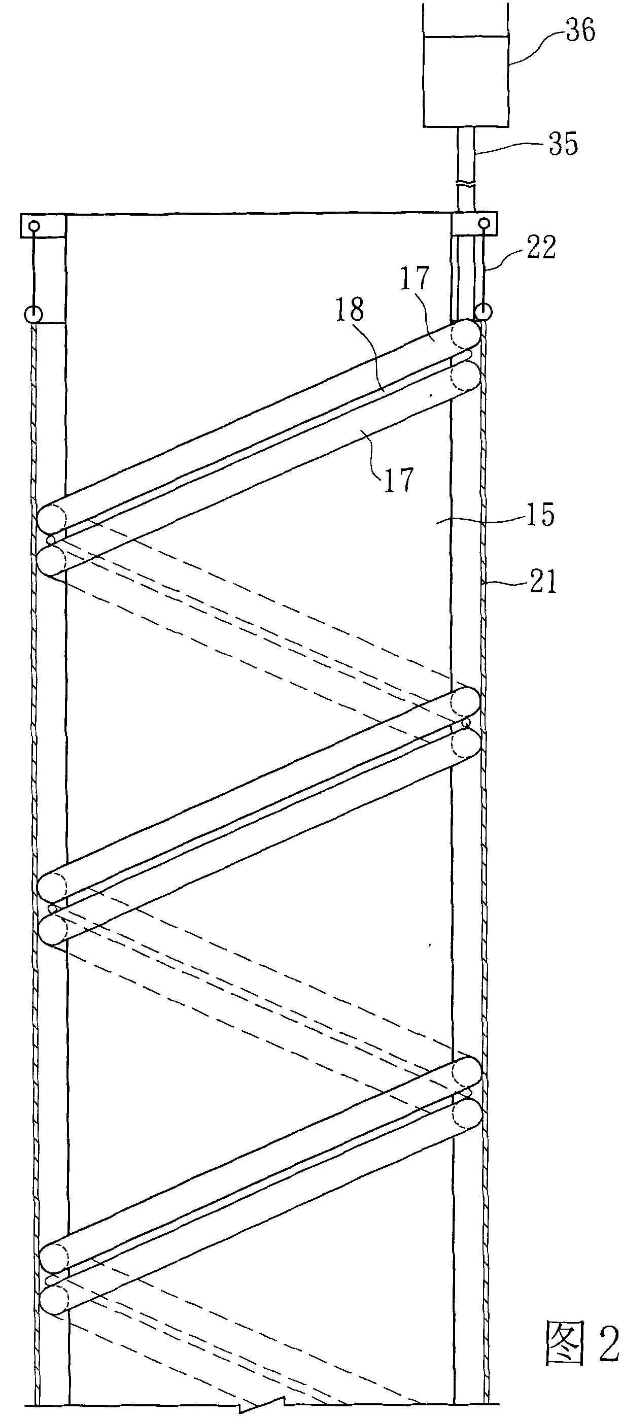 Wave preventing system of conveying pipeline and hull of semi-submersible type sea thermal power station