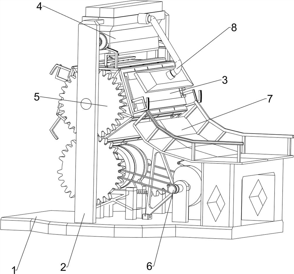 A handwritten couplet gold powder decoration processing device