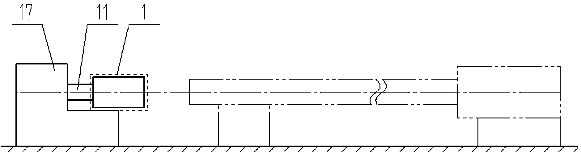 Warm type high-speed forming device for experiments