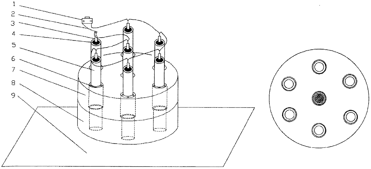 Multiple thin wall titanium tube and steel tube sheet hole simultaneous explosive welding composite tube sheet and method